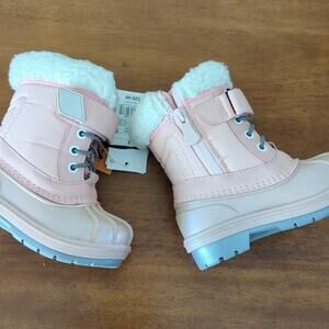 Cat & Jack Toddler Girls' 5 Journey Pink Faux Fur Thermolite Winter  Boots  NEW